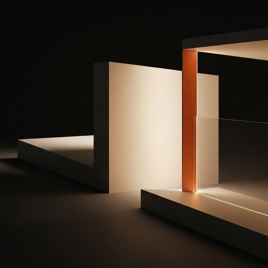 Contemporary architectural design composition
